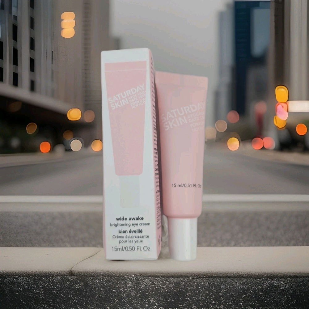 Saturday Skin Wide Awake Brightening Eye Cream (Tube Size - 0.51 fl.oz.) NIB